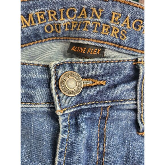 American Eagle Active Flex Jeans 32X30 Mens Original Straight High Rise Bottoms - Picture 5 of 6